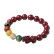  Vermilion Pixiu Five-Way Caishen (Wealth God) Lucky Bead Bracelet