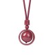 Cinnabar Fortune Turning Pendant Necklace