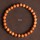 6mm Peach Wood Plain Circle Bracelet  - $8.00 