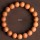 10mm Peach Wood Plain Circle Bracelet  + $6.00 