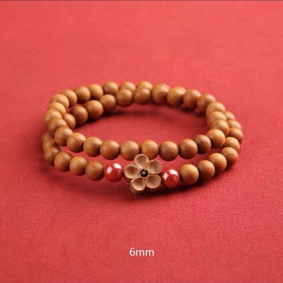 Cinnabar Peach Blossom Bracelet