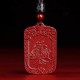 Five Ways of Wealth God Cinnabar Pendant