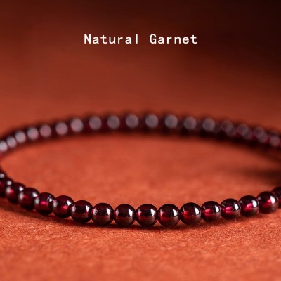 Garnet and Cinnabar Pixiu Bracelet