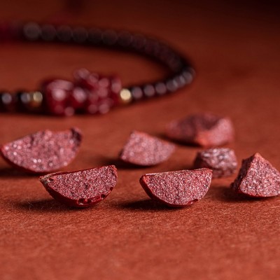 Garnet and Cinnabar Pixiu Bracelet