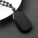 Natural Black Obsidian Eight Guardian Deity Pendant