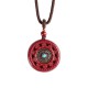 Natural Goldstone Six-Word Mantra Pendant