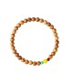 Peach Wood Lucky Red Sandalwood Amber Feng Shui Bead Bracelet