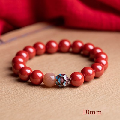 Purifying Heart Lotus Cinnabar Bracelet