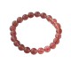 The Natural Strawberry Quartz Bracelet [Peach Blossom Stone]